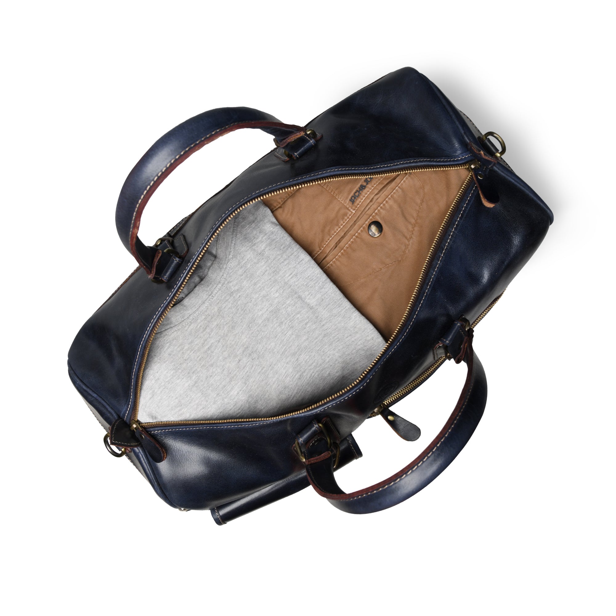 The Odyssey Leather Travel Duffel - Black Colour